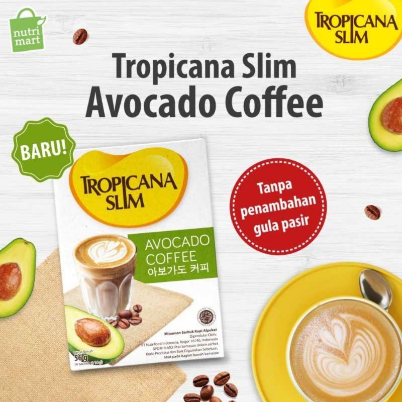 

Tropicana slim avocado coffee