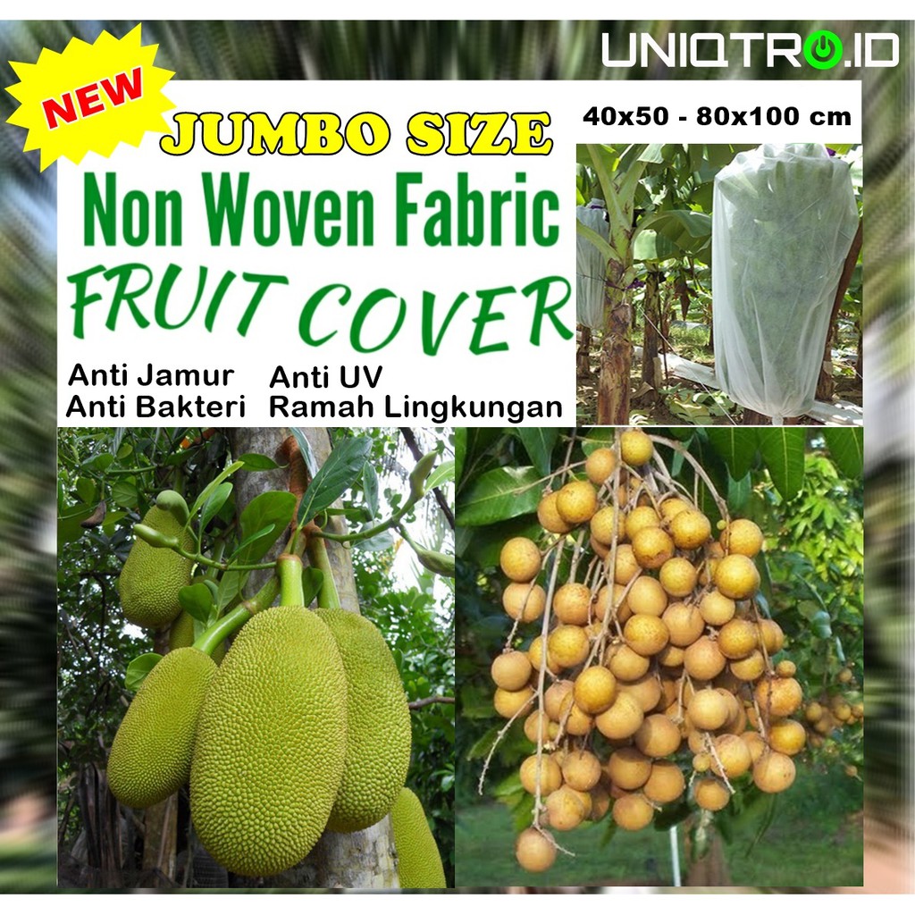 UNIQTRO Fruit Cover Khusus Buah Klengkeng, Nangka, Pisang, Brongsong Buah Size Jumbo