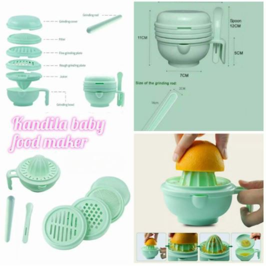 Baby Home Food Maker Pembuat Makanan Bayi Alat MPASI BABYSAFE / KANDILA / RICHELL / PIGEON / LITTLE BABY Multifood Grinding Set