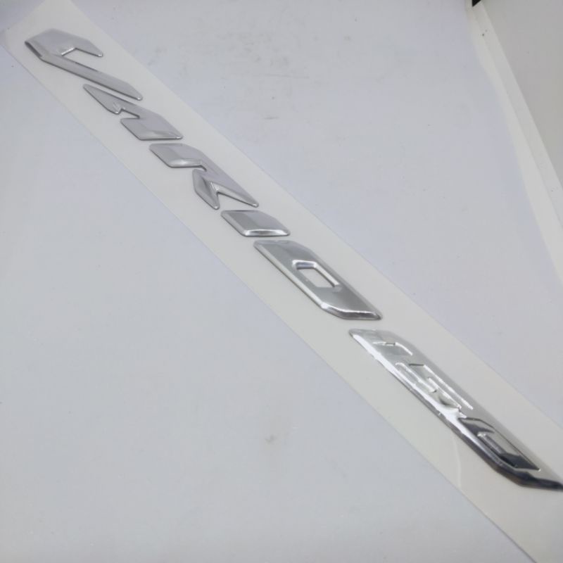 Logo emblem 3D timbul set kanan kiri vario 150 old full chrome asli ori original