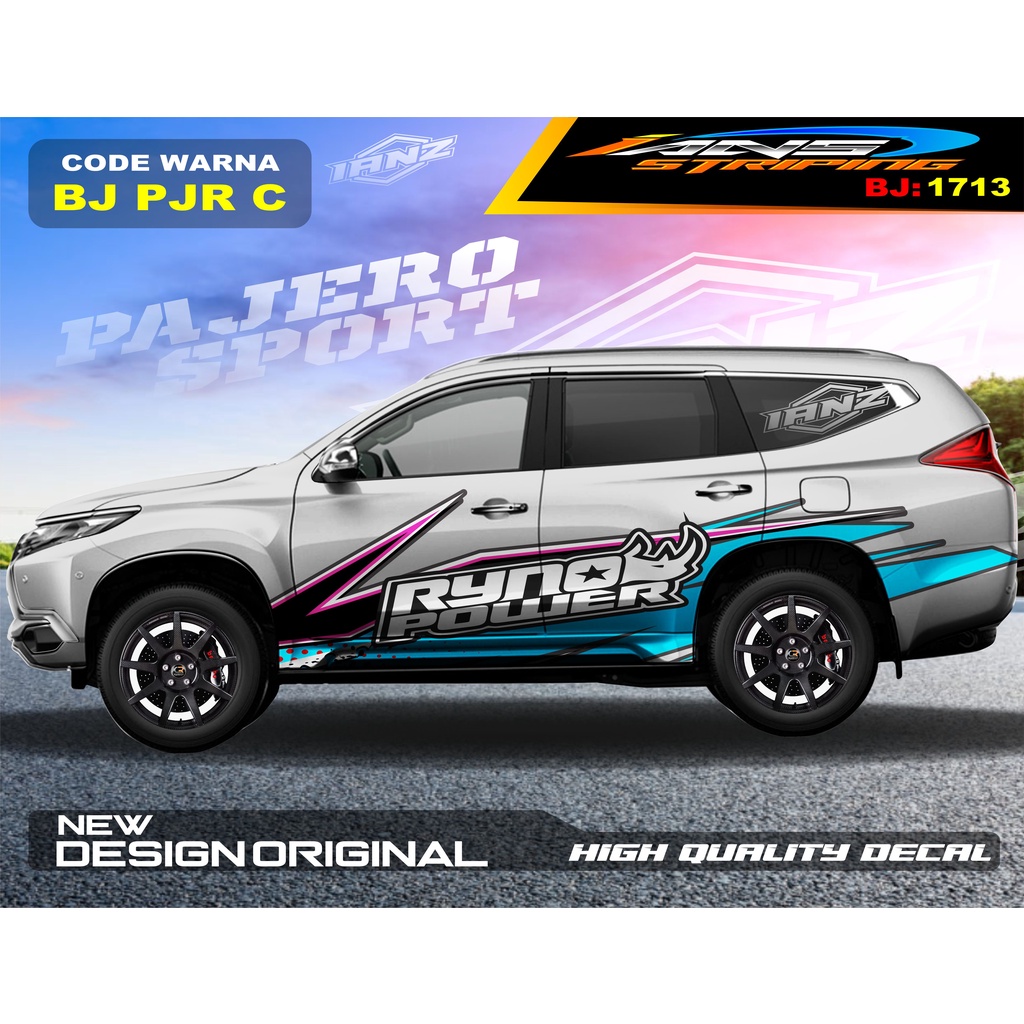 DECAL STIKER MOBIL PAJERO FORTUNER / STIKER MOBIL GRAND LIVINA / VARIASI STIKER PAJERO / STIKER MOBIL