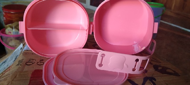 Lunch Box / Rantang Plastik Susun 2 Murah Golden Sunkist Rp123/1
