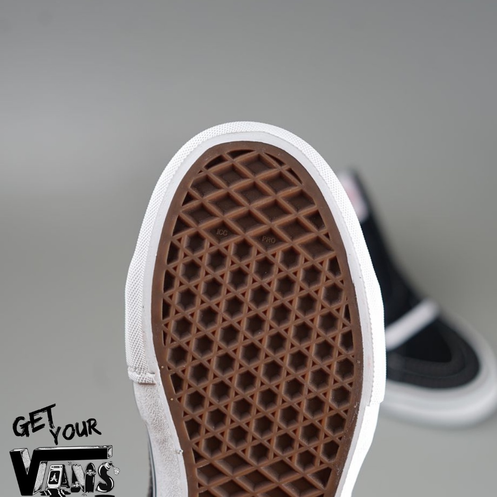 Original Vans Sk8 Hi Pro Black White 100% Bnib