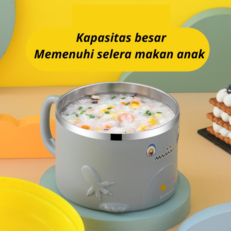 CEO Mangkuk / Gelas Anak Batita 600ml Alat Makan Balita Mpasi Karakter Dinosaurus Mug Mangkok Tahan Banting untuk baby bayi