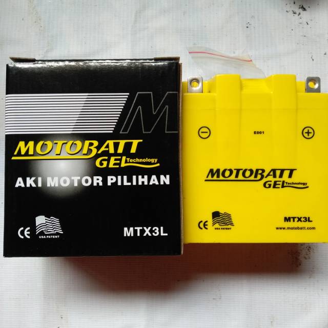 Aki kering Yamaha RX king gel motobatt mtx3L for Yamaha rx king