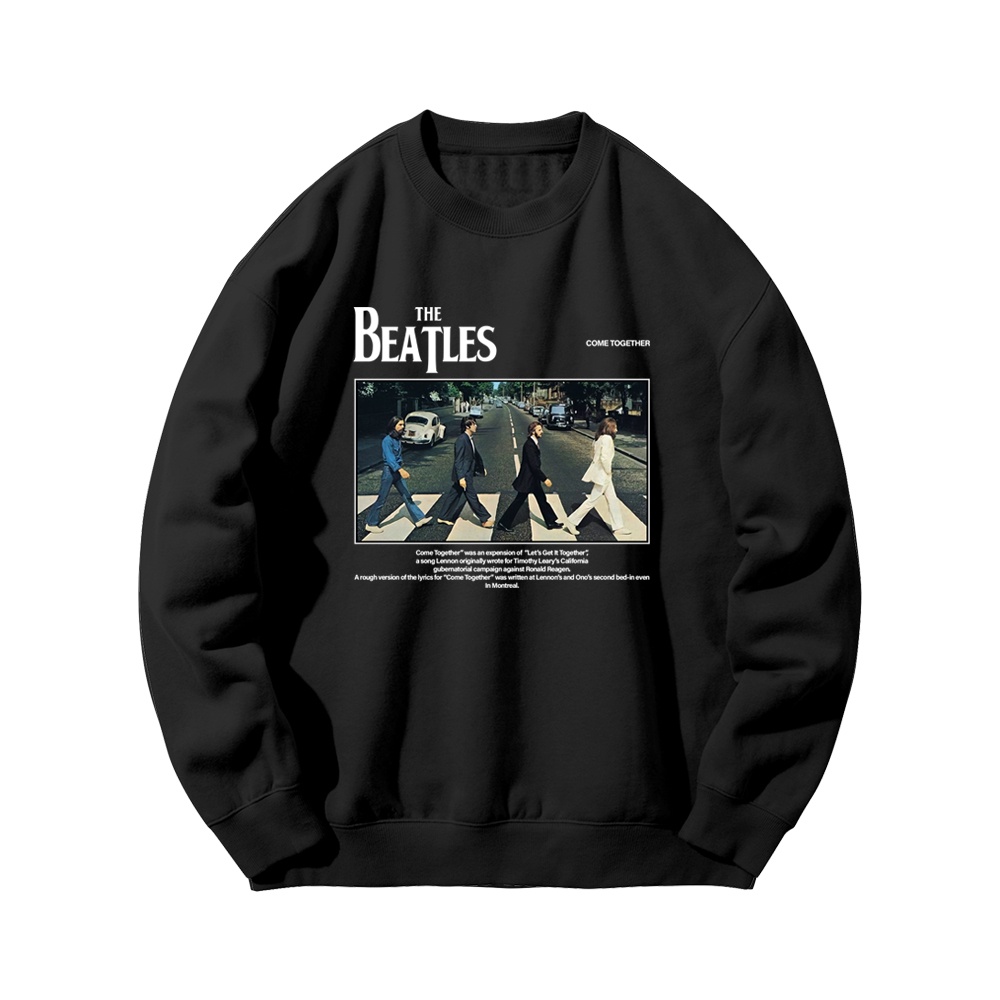 CREWNECK BAND THE BEATLES | SWEATER PRIA DAN WANITA JAKET DISTRO MUSIK ROCK