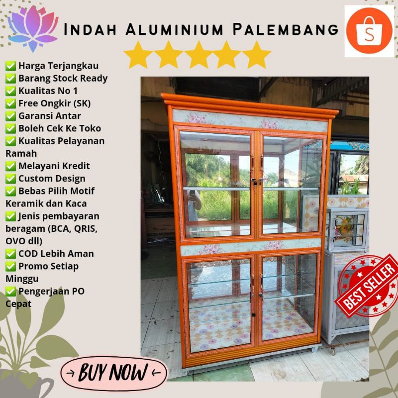 LEMARI HIAS 2 PINTU JUMBO MINIMALIS MURAH PALEMBANG