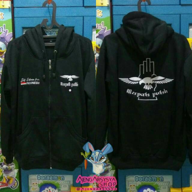 Jaket Zipper Merpati Putih