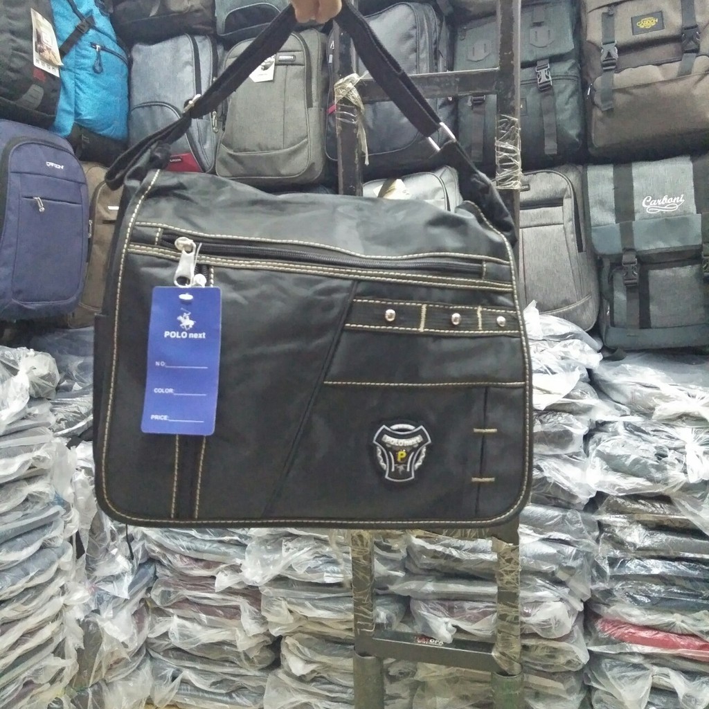 tas selempang pria tas laptop polo next size 15 inchi