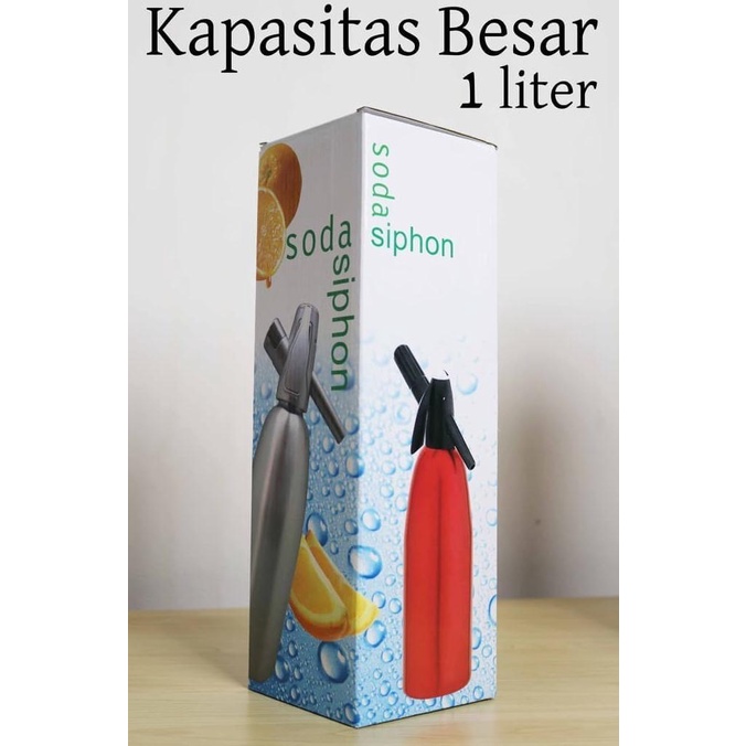 

{{{{{{] SODA SYPHON Silver 1 L