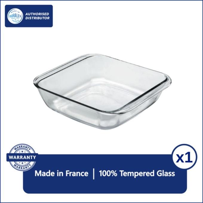 Duralex Ovenchef Square Roaster (Tempered Glass) set of 1 .