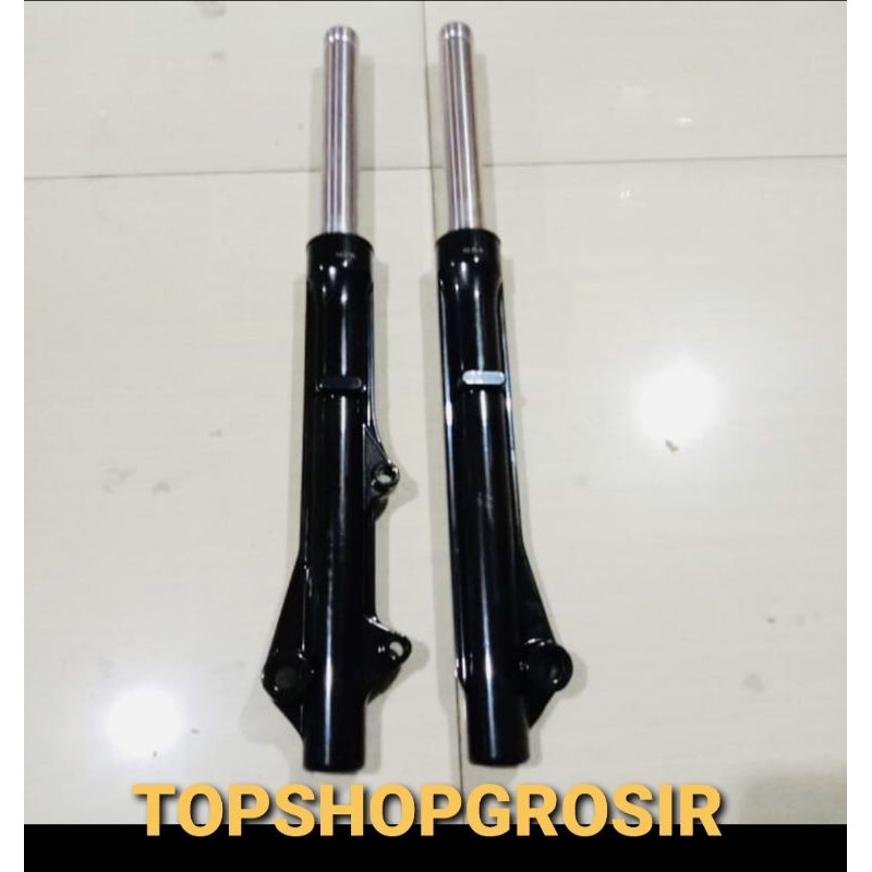 As Shock Shock Depan Plus Tabung 1 set Supra X125 - Supra X 125 New Hitam Berkualitas