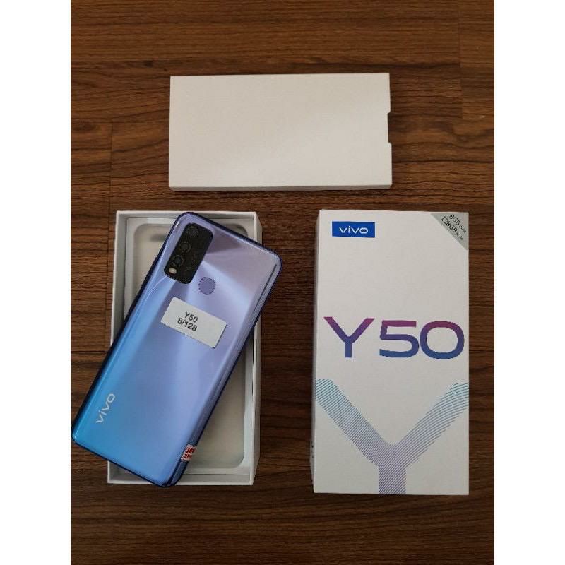 VIVO Y50 RAM 8 ROM 128 SECOND ORIGINAL GARANSI RESMI LIKE NEW