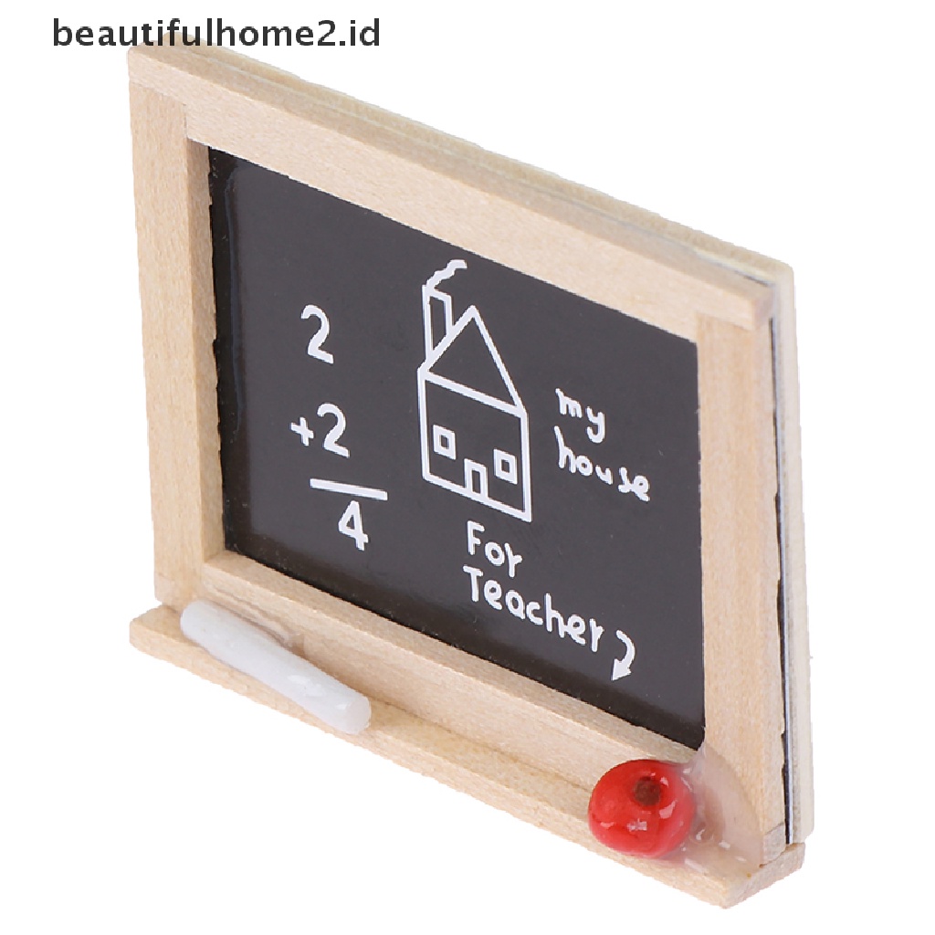 (Beautifulhome2.Id) 1pc Miniatur Papan Tulis Mini Skala 1: 12 Untuk Aksesoris Kamar Anak Diy