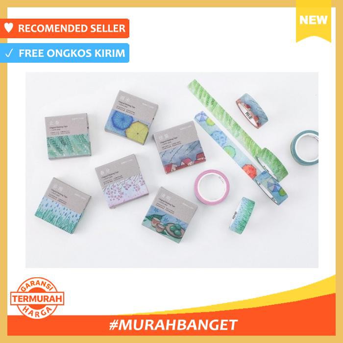

Pdr Spring Series Masking Washi Tape Selotip Solasi Motif Pengikat - Selotip & Double Tape