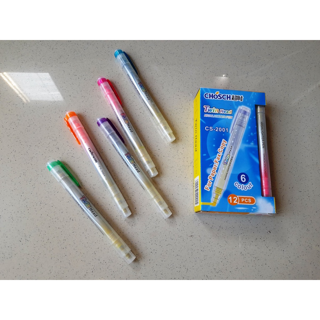

Stabilo Highlighter 2 Mata Twin Head Chosch CS-2001