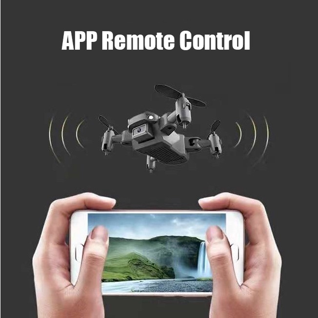 Drone Lipat Mini KY905 4K HD Camera APP Remote Control 360 Rotasi Lensa Optical Flow