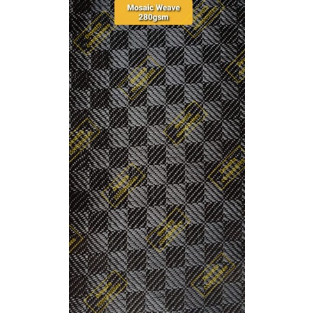 Serat Carbon Kevlar fibre fabric MOSAIC WEAVE