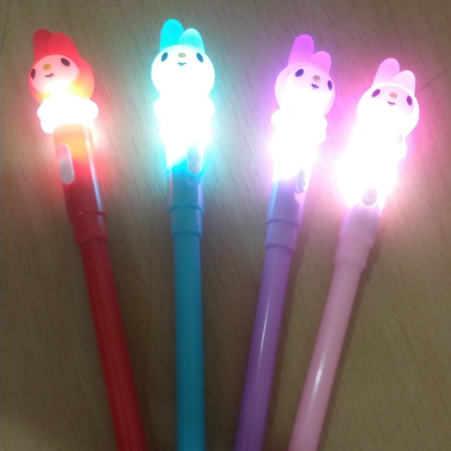 PULPEN GEL LED MELODY / PENA NYALA / PEN LUCU / BALLPOINT LAMPU