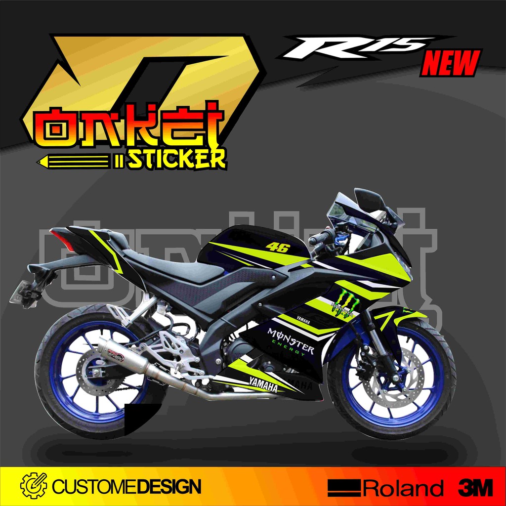 DECAL STICKER R15 NEW VR46