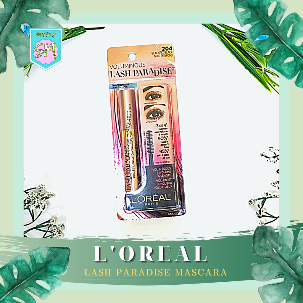 L 'OREAL  Lash Paradise Waterproof Mascara Loreal  - Black Maskara