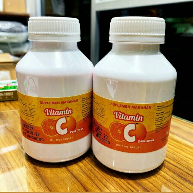Vitamin C 25mg Botol Isi 1000 Tablet Shopee Indonesia