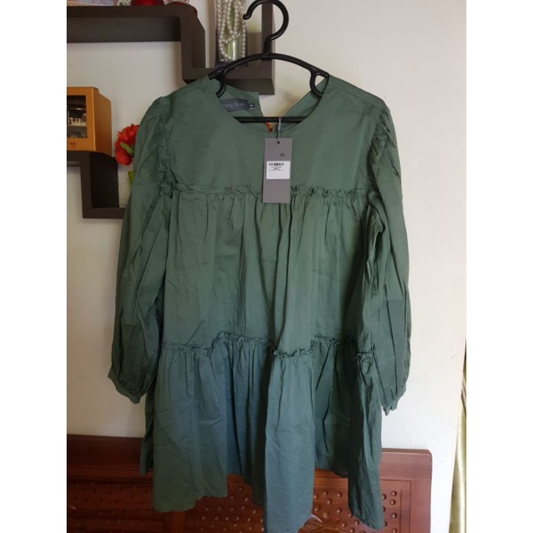 Ivy Blouse Green Uk.S (preloved) Benang Jarum