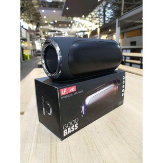 Speaker Bluetooth Portable Lp V6 Original Produk Subwoofer Portable Audio Aux Usb Tf Fm Extra Bass Shopee Indonesia