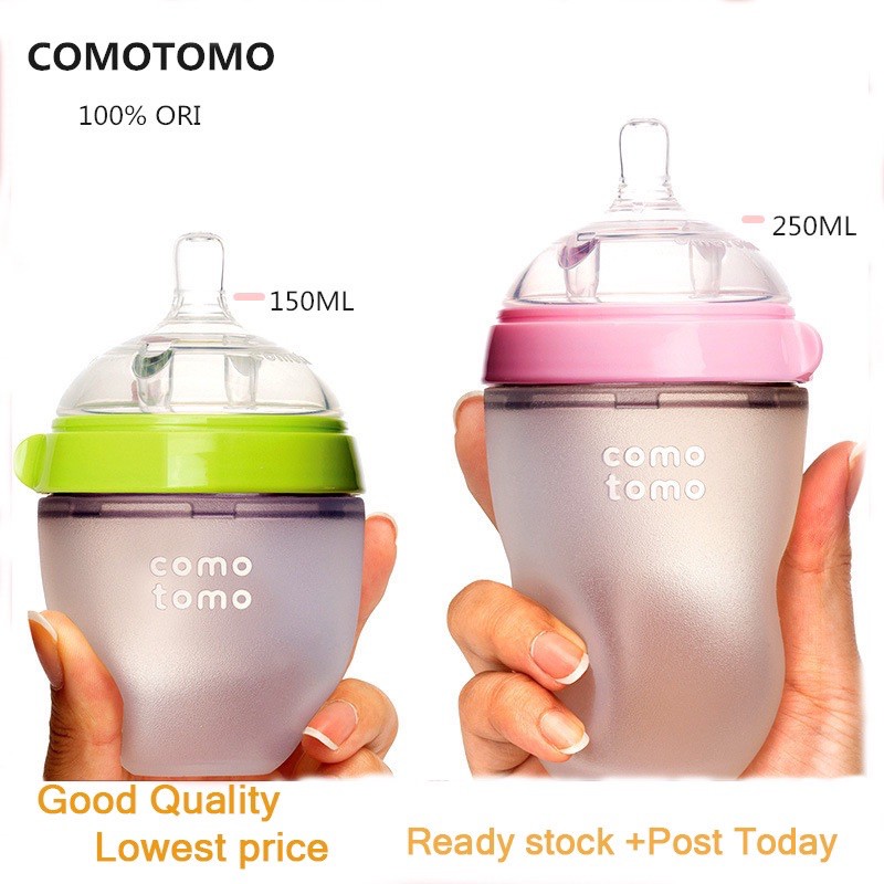 Comotomo Bottle Bayi botol susu/botol bayi berbahan silikon