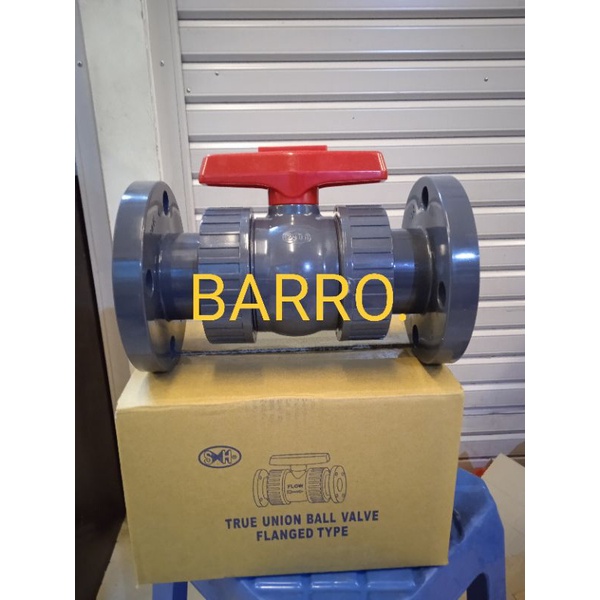 Ball Valve PVC 2" Double Union Flange ANSI