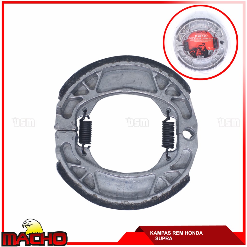 Macho Brake Shoe / Kampas Rem Belakang Supra / Spare Part Motor / DSM