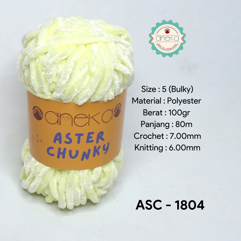 Benang Rajut Bludru Aster CHUNKY / Velvet Knitting Yarn - 1804