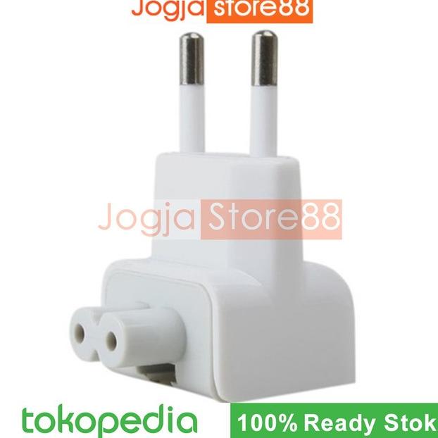 

(BISA COD) EU AC Plug Kepala Duckhead for Apple MagSafe Adaptor - White TERMURAH Kode 1380