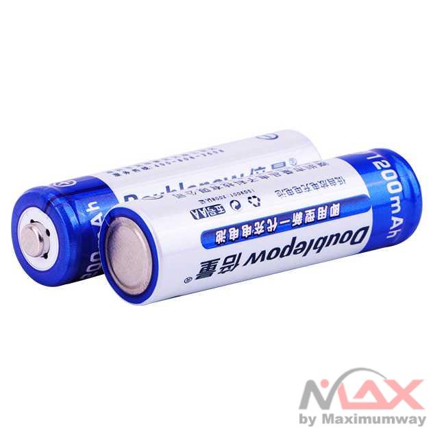 DOUBLEPOW Batu Baterai AA AAA Rechargeable NiMH 1200mAh 2 PCS Baterai Battery Batre Batere Batu A2 A3 3A 2A