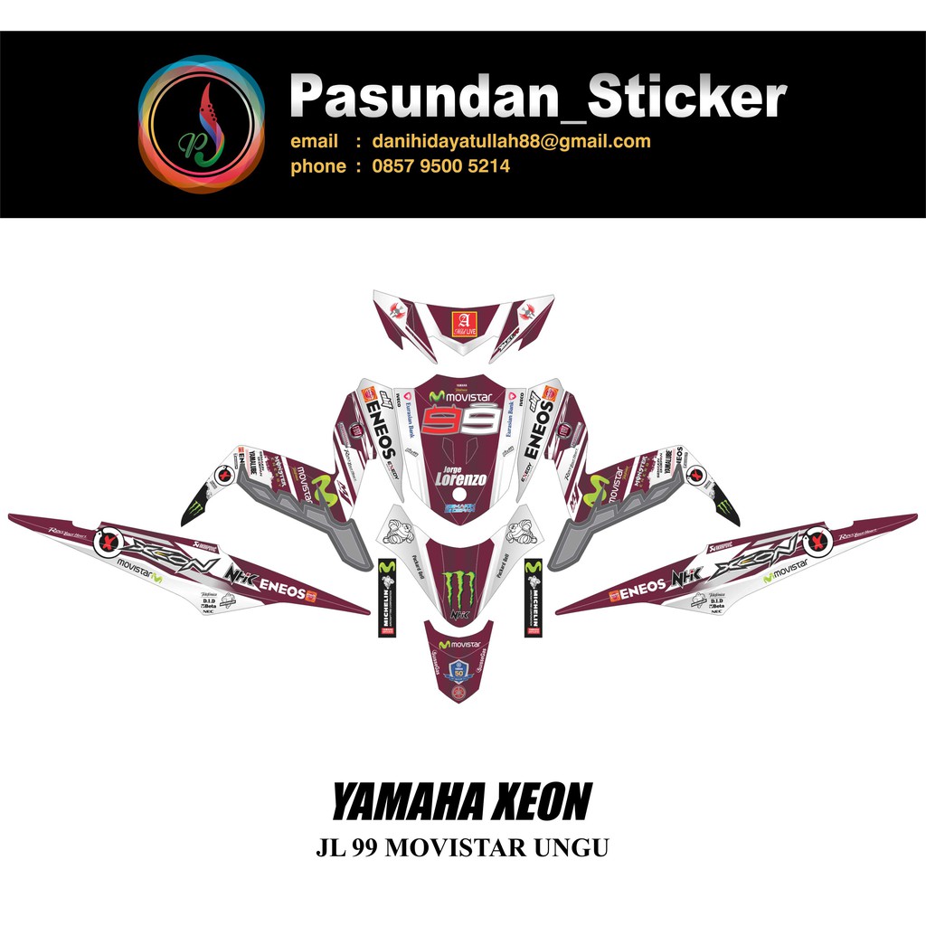 YAMAHA XEON JL 99 MOVISTAR UNGU