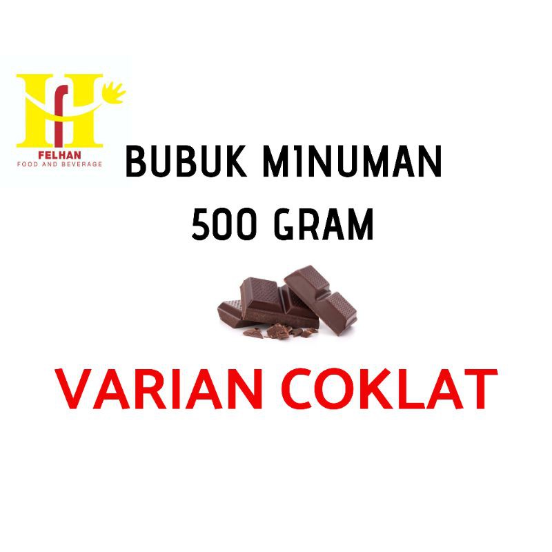 

(500gr) bubuk minuman / powder drink felhan varian COKLAT