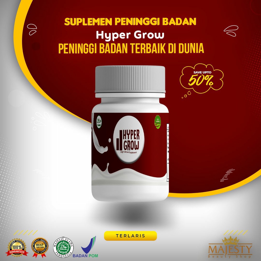 

HYPER GROW – PENINGGI BADAN TERLARIS / SUSU PENAMBAH TINGGI BADAN / PENAMBAH TINGGI BADAN CEPAT