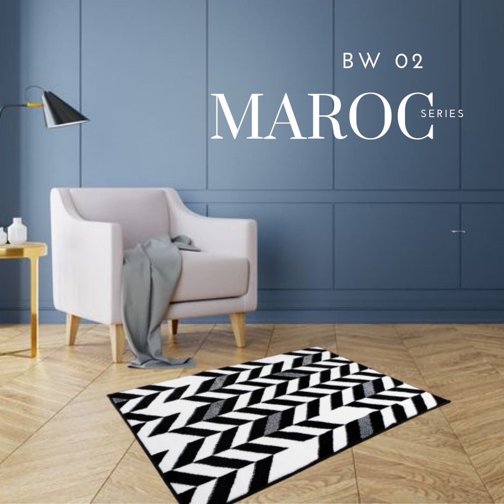 KARPET MAROC 100X150 BW02 MONOKROM