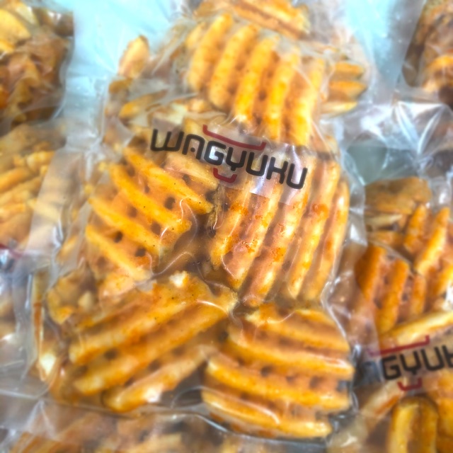 Crisscut Waffle Fries LambWeston kemasan 500gram Vacuum