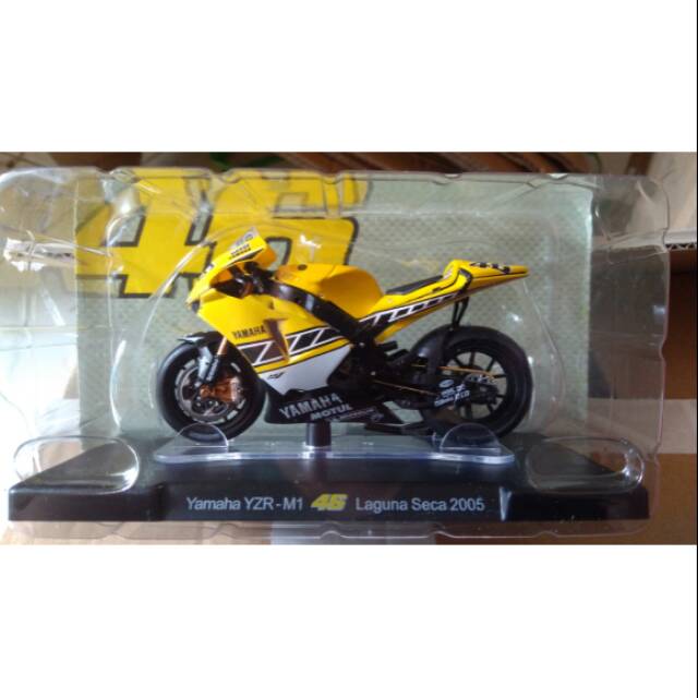 Diecast motor leo models rossi 46 motogp yamaha YRZ M1 Laguna Seca 2005 1:18 rare
