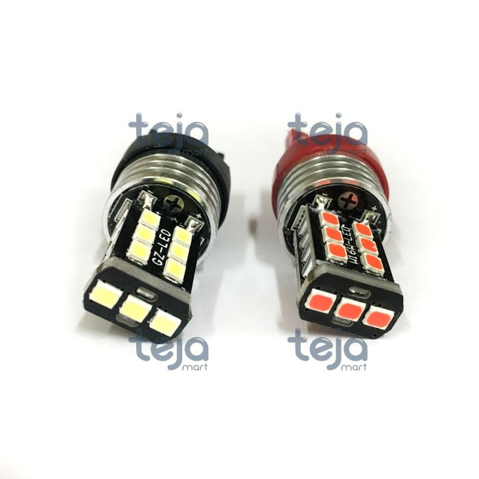 STROBO/KEDIP Lampu Rem LED T20 EMPEROR 4 Kawat 15 Titik Mobil Honda