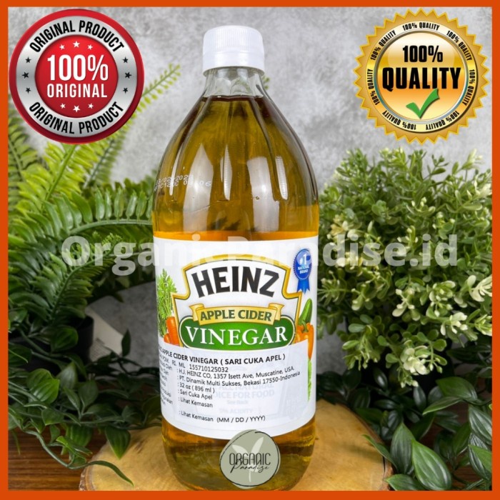 

(BISA COD) Heinz Apple Cider Vinegar / Cuka Apel Heinz 473 ml - NO BOX