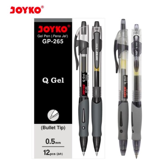

[ISTY] GEL PEN JOYKO GP-265 Q GEL BOLPEN PULPEN BULLET TIP MURAH BLACK HITAM GP 265 PENA 0.5 MM MERAH BIRU GP265Q