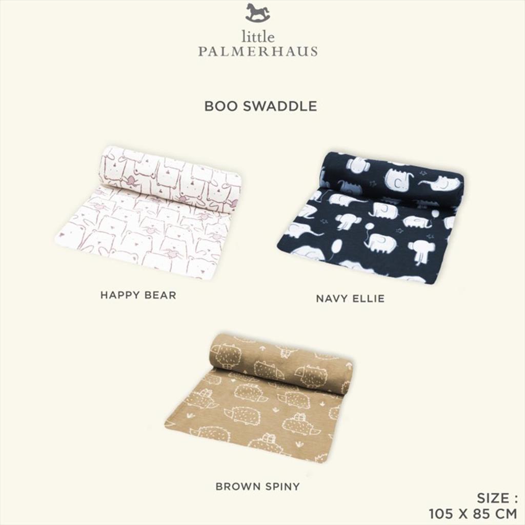 Navy Ellie Little Palmerhaus Baby Boo Swaddle Bedong Bayi