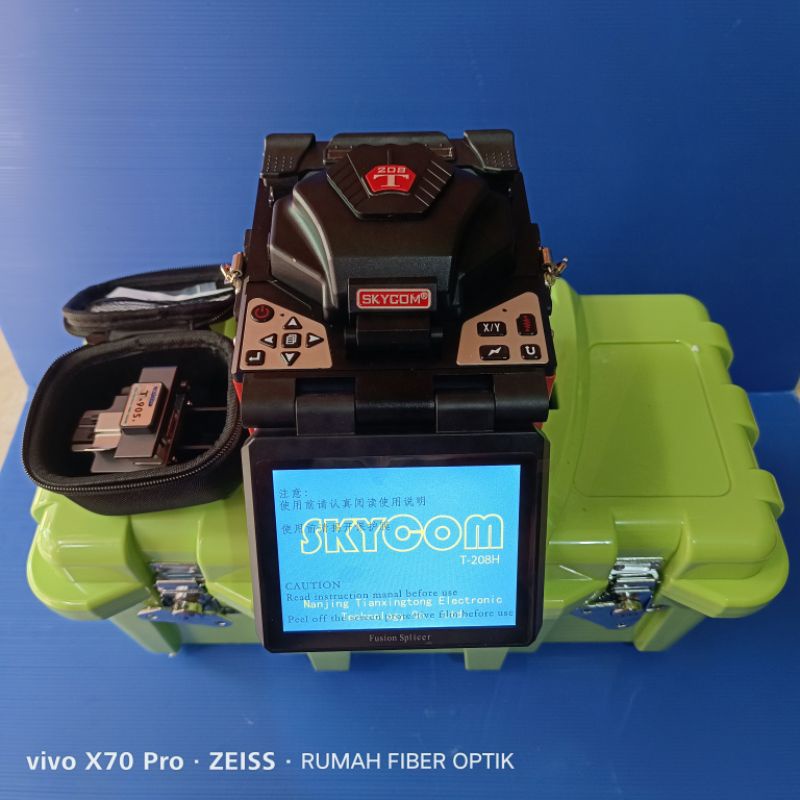 fusion splicer skycom t208/FLASHINE T208/alat sambung fiber optik