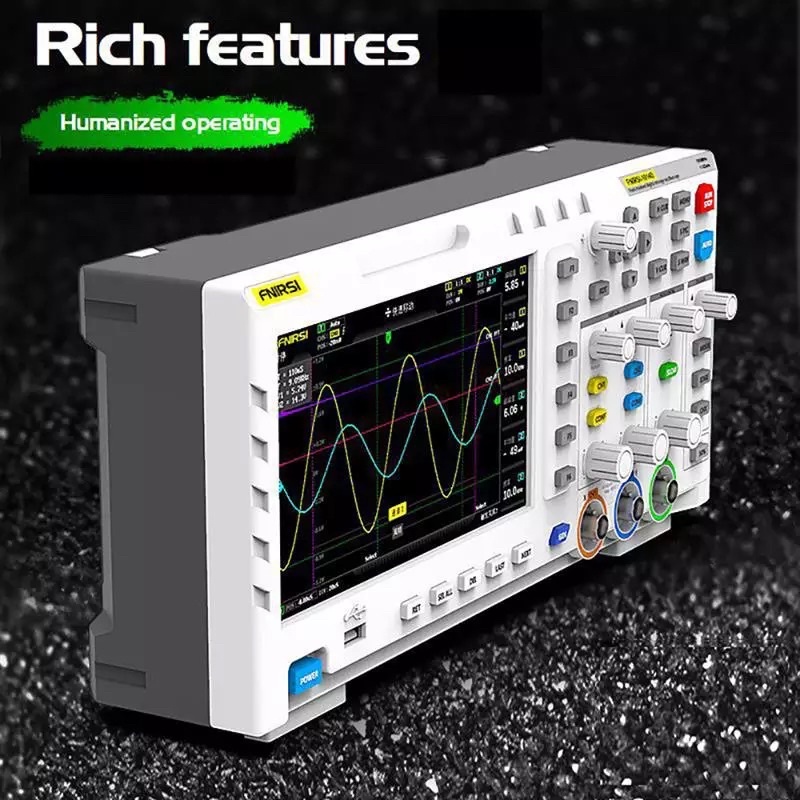 FNIRSI-1014D Digital Oscilloscope 2 In 1 Dual Channel Input Signal Generator 100MHz 1GSa/s