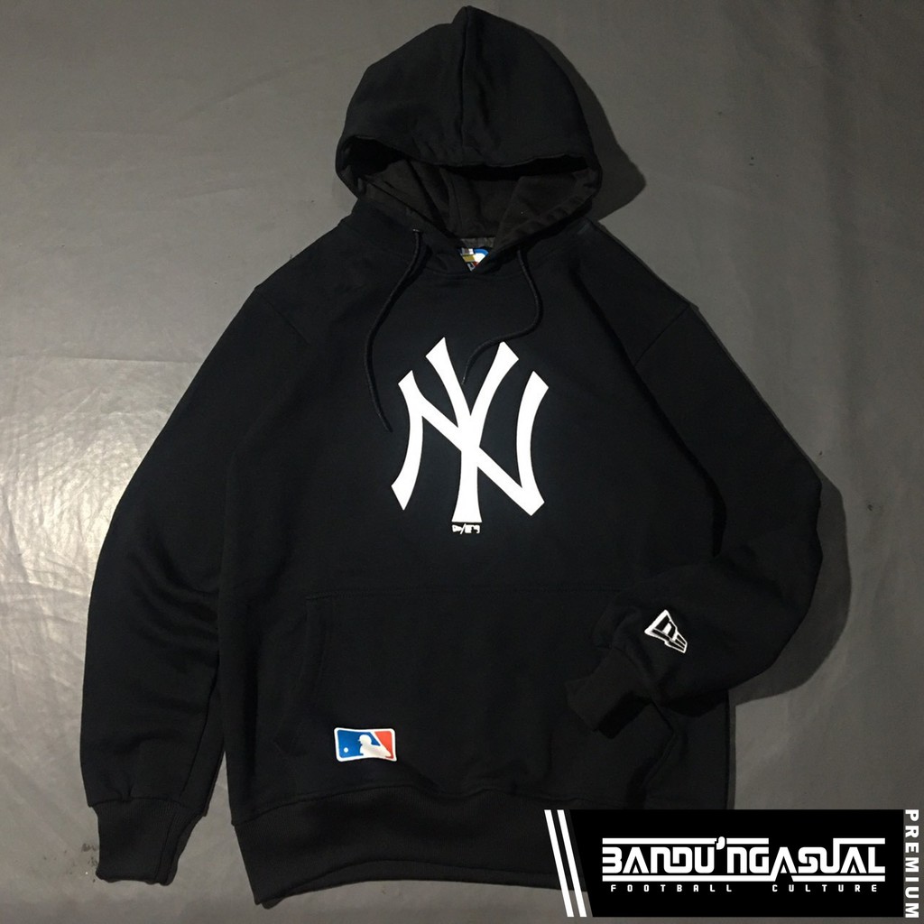 HOODIE YANKESS LOGO (BLACK)