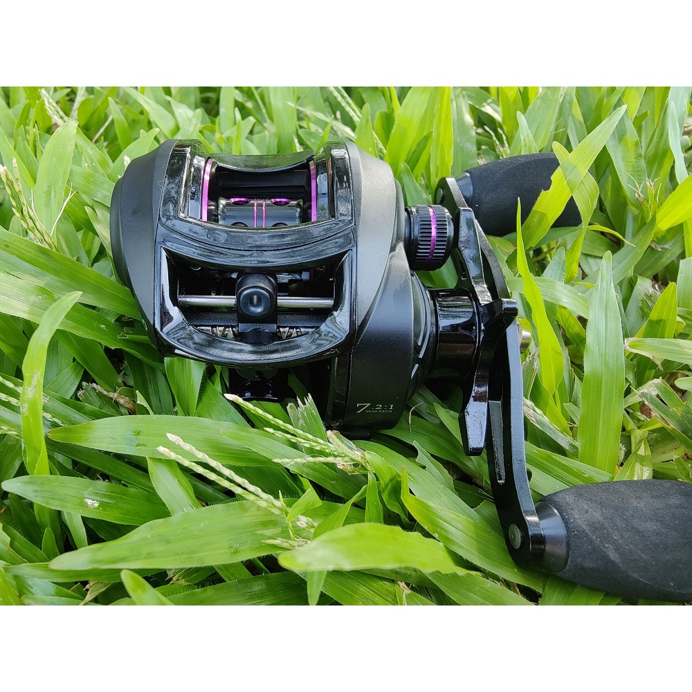 Baitcasting Reel reel pancing BC reel kiri handle 7.2:1 Fishing Reel 10KG Max Drag alat pancing Fishing reel bc murah