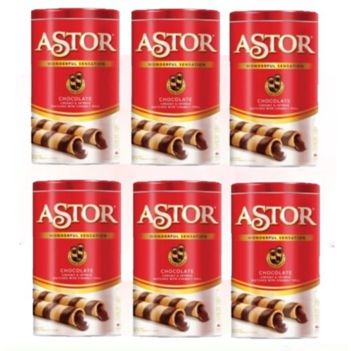 

504Omekho Astor Kaleng Double Chocolate Coklat 330 Gram 330Gr X 6 Pcs - 1 Karton Jy60Jhh