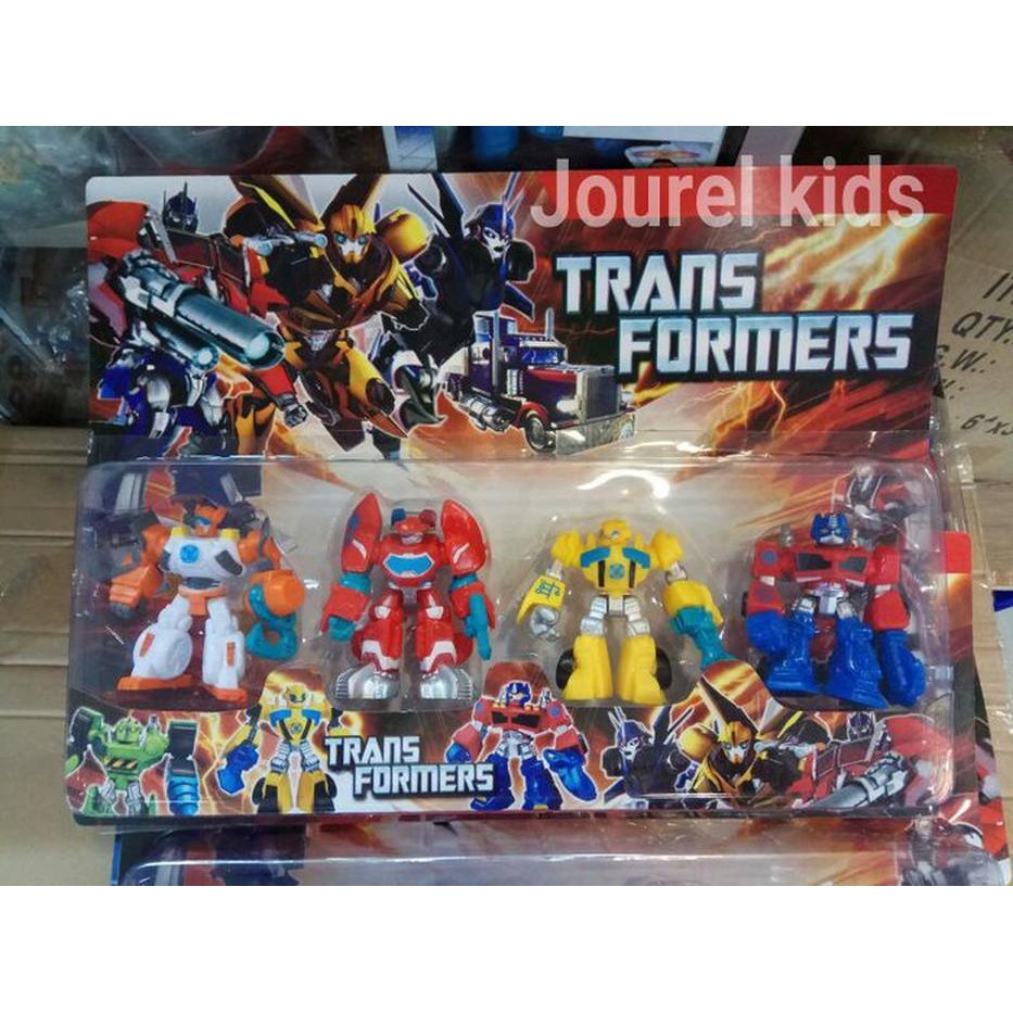 Jual Promo mainan action figure robot Transformers figure set ...